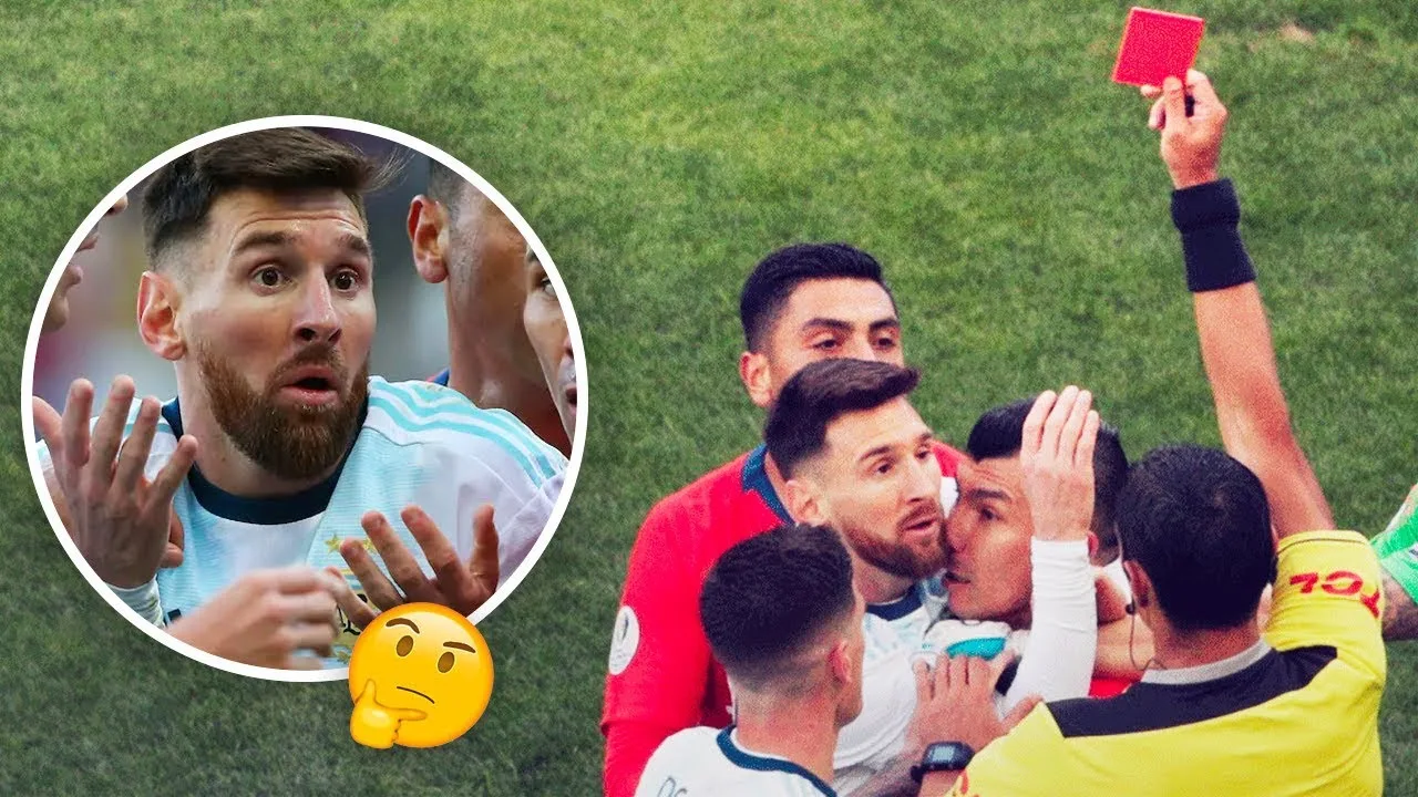 La raison pour laquelle Lionel Messi a reçu un carton rouge