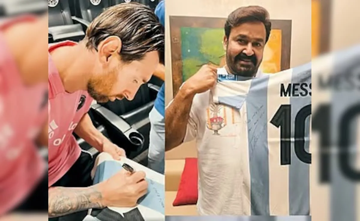 Mohanlal reçoit un maillot signé de la légende du football Lionel Messi: « Cadeau inoubliable »