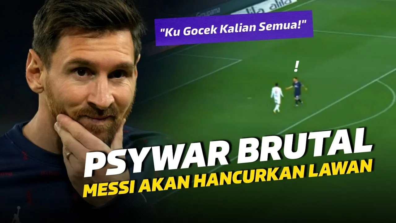 SAYA AKAN MENANGLihat Momen Leo Messi Lakukan Psywar Ke