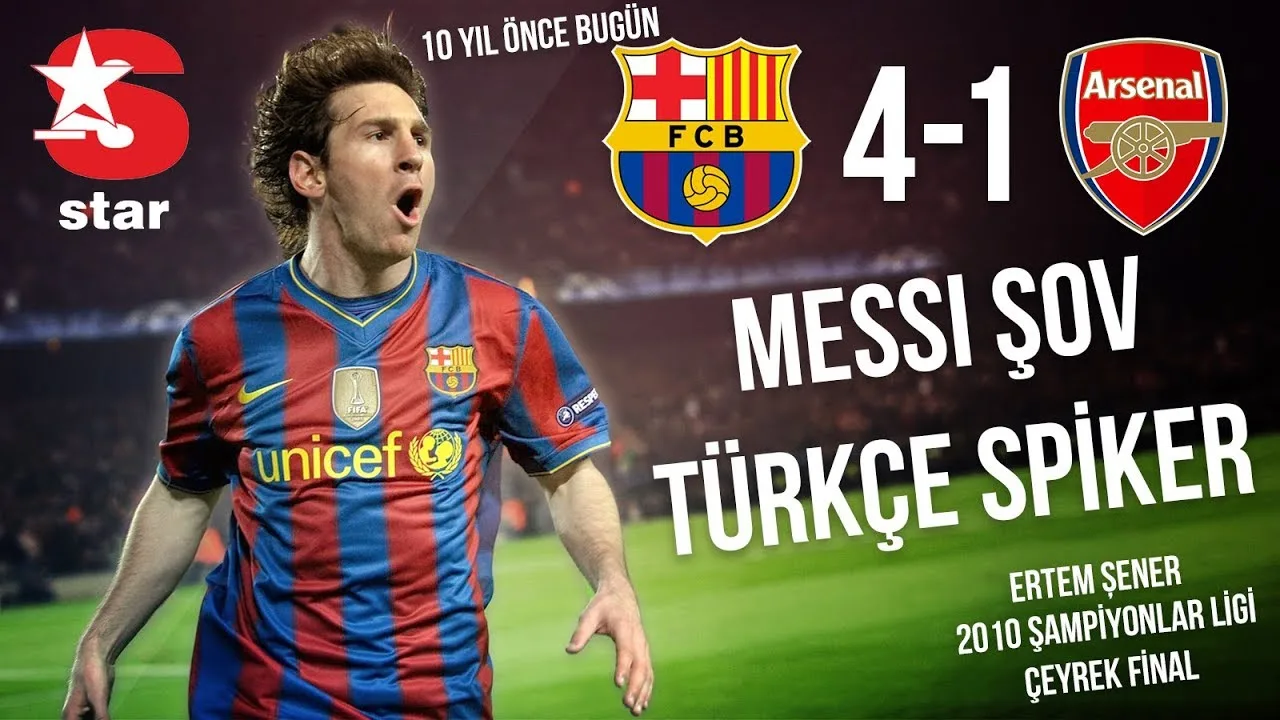 10 Yıl Önce Bugün | FC Barcelona 4-1 Arsenal | Messi 4 Gol,