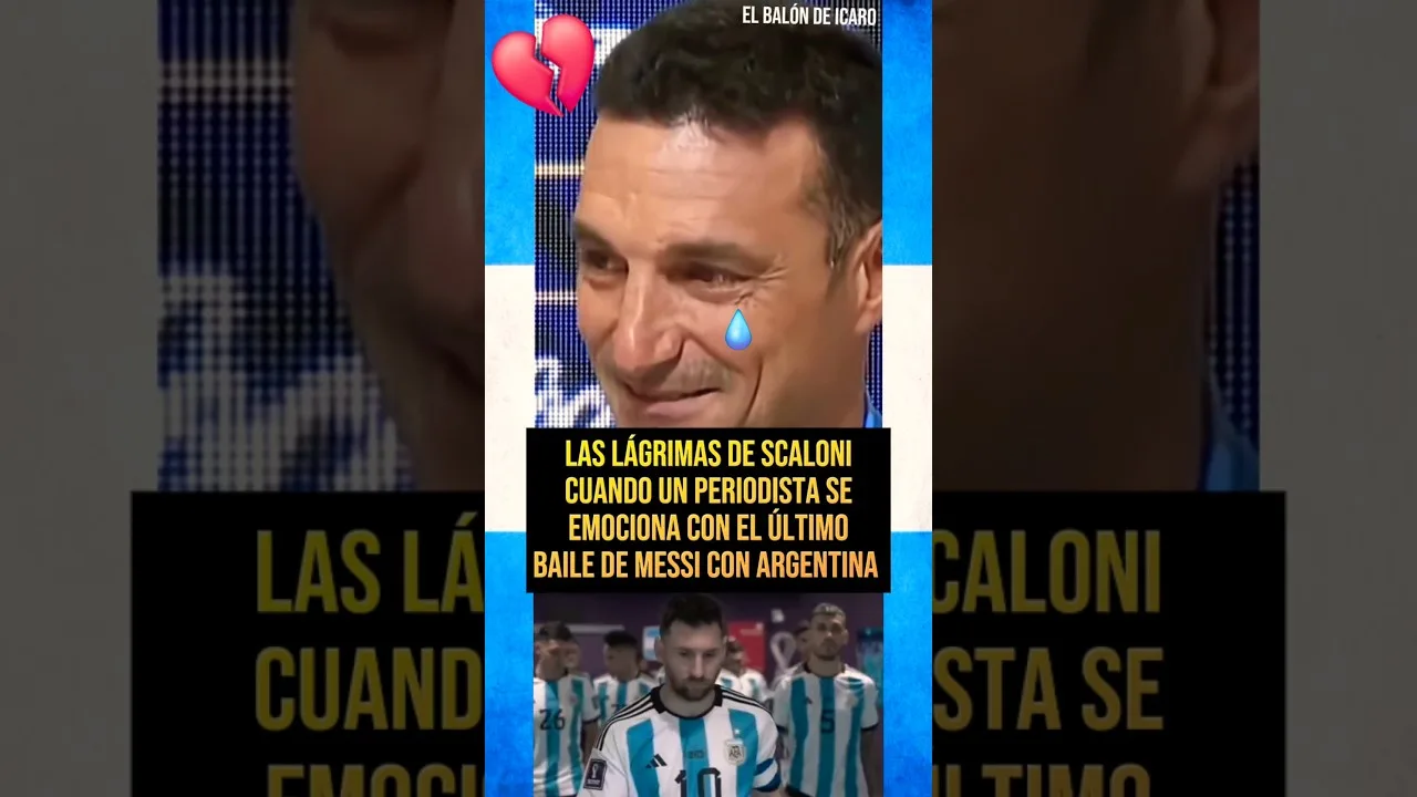 💔LAS LÁGRIMAS DE SCALONI POR EL ÚLTIMO PARTIDO DE MESSI CON ARGENTINA… #mundial2026 #shorts #leo