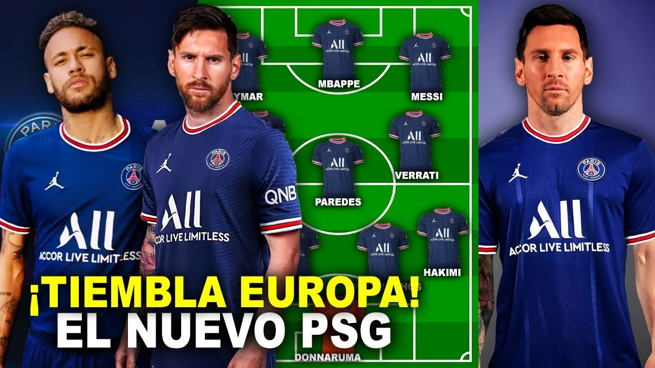 ¡BOMBA! EL NUEVO PODEROSO ONCE del PSG con MESSI para esta