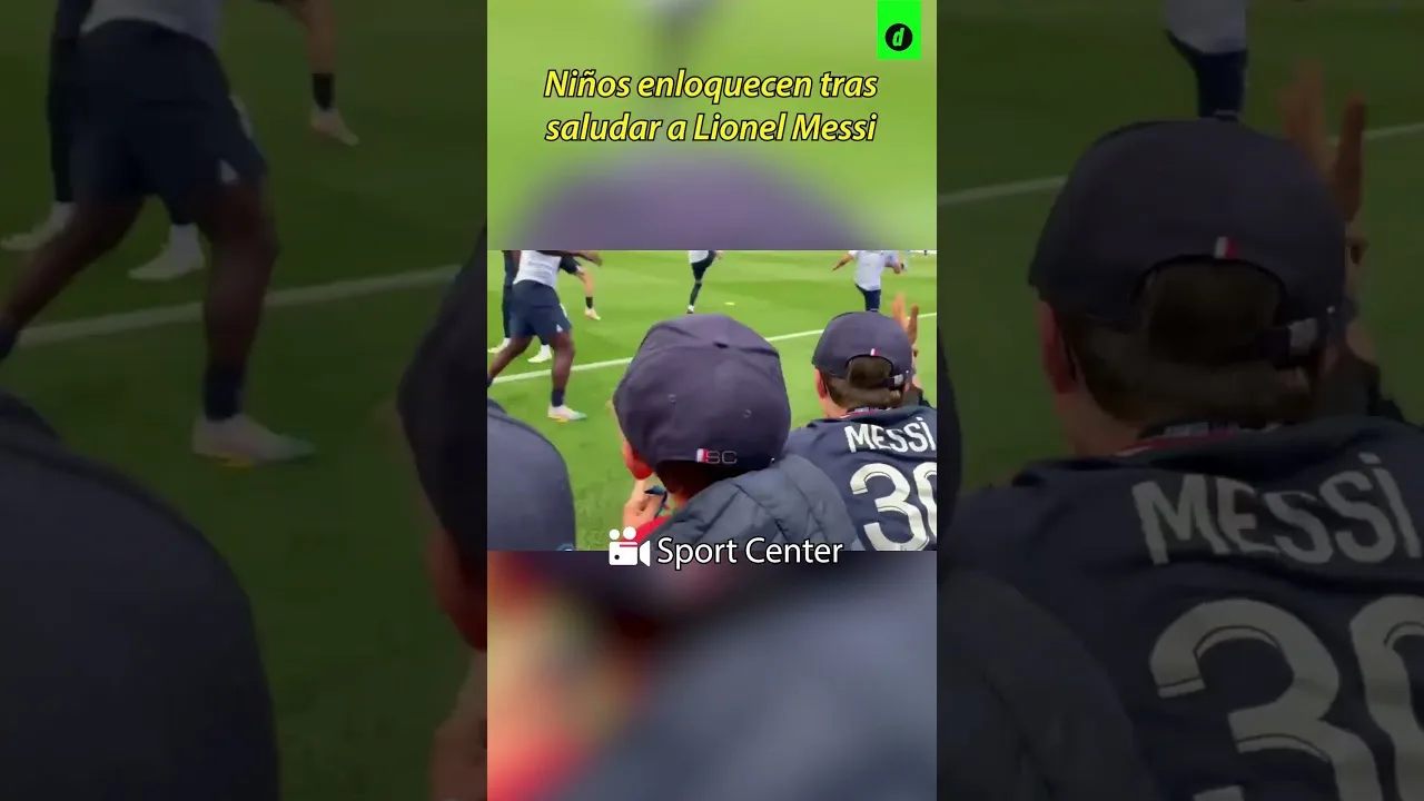 LIONEL MESSI saludó a niños FANS durante calentamiento y así