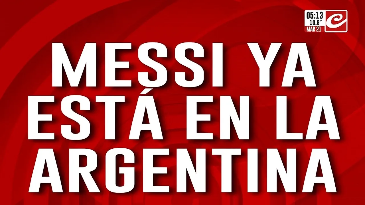 Le retour du capitaine : Lionel Messi est déjà en Argentine