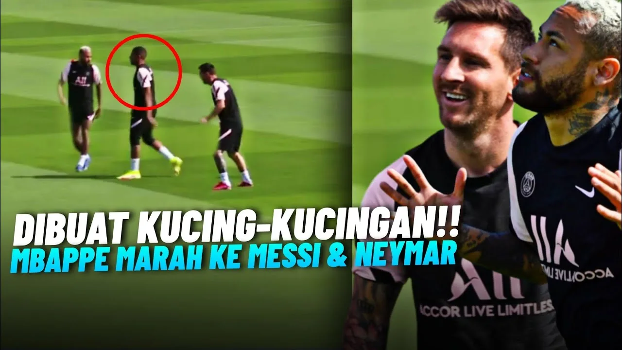MESSI BUAT MBAPPE NGAMBEK   Momen Lionel Messi & Neymar
