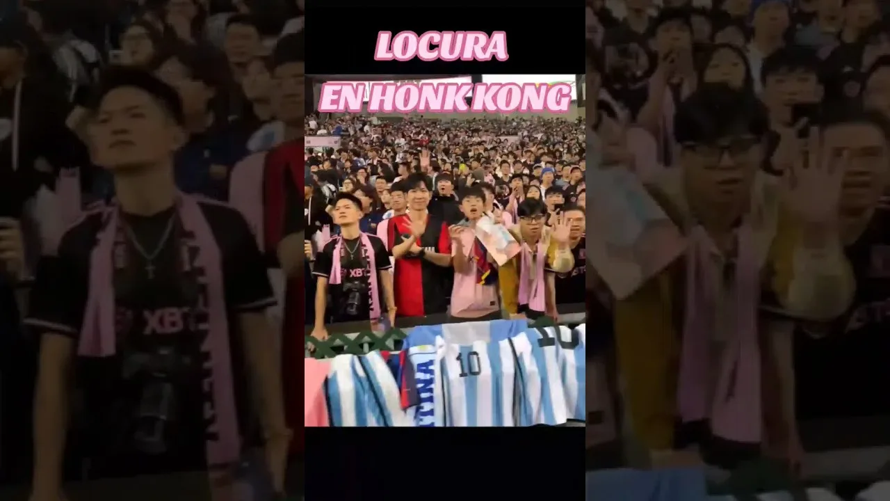 LOCOS EN HONK KONG POR LEO MESSI #adricontenido #futbol #messi #argetina #afa #interdemiami