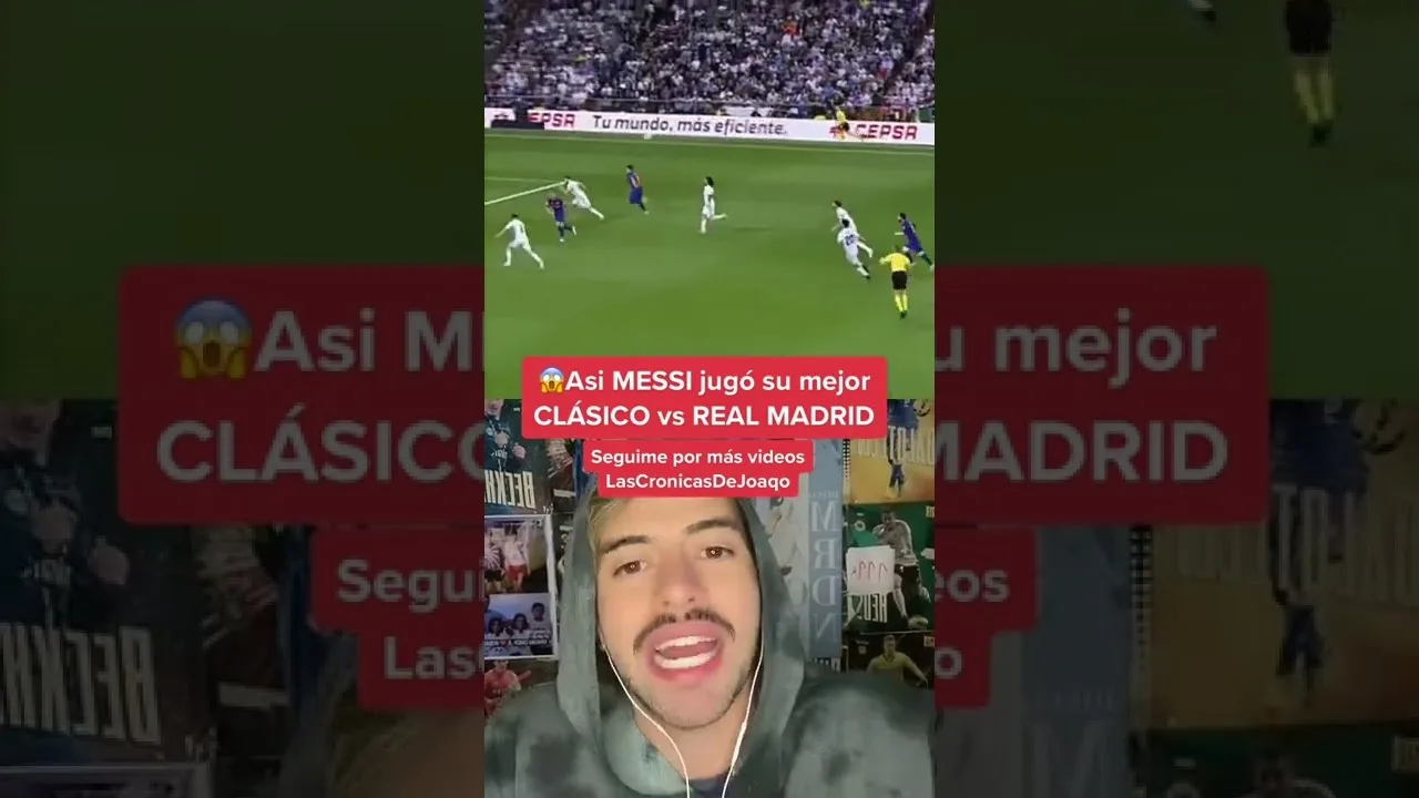 Así LEO MESSI jugó su mejor CLÁSICO contra el REAL MADRID