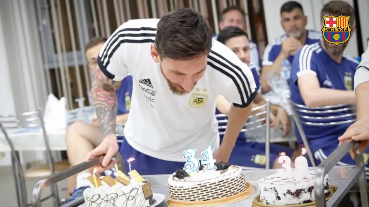 Lionel Messi Turns 34 Today | Argentina Team-mates