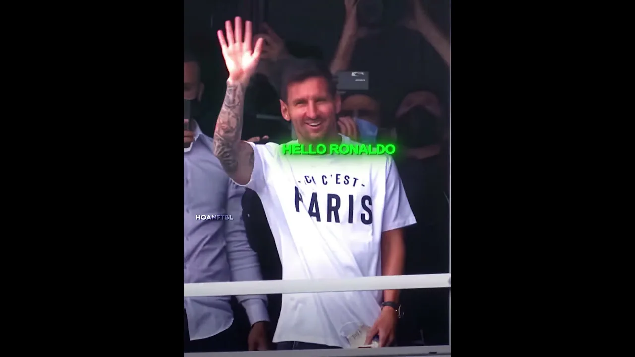 Quand Messi vient regarder Ronaldo jouer 😅