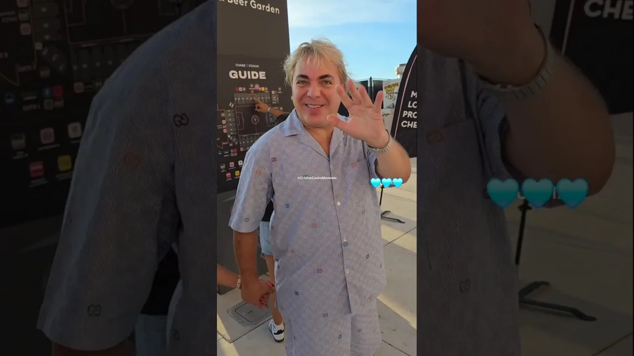CRISTIAN CASTRO à Miami pour voir Lionel Messi (16/08/2025)