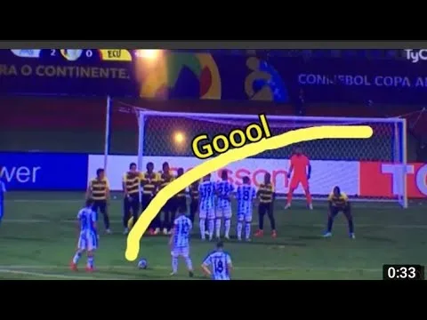 Le Magnifique Coup-franc de Leo Messi vs Équateur |
