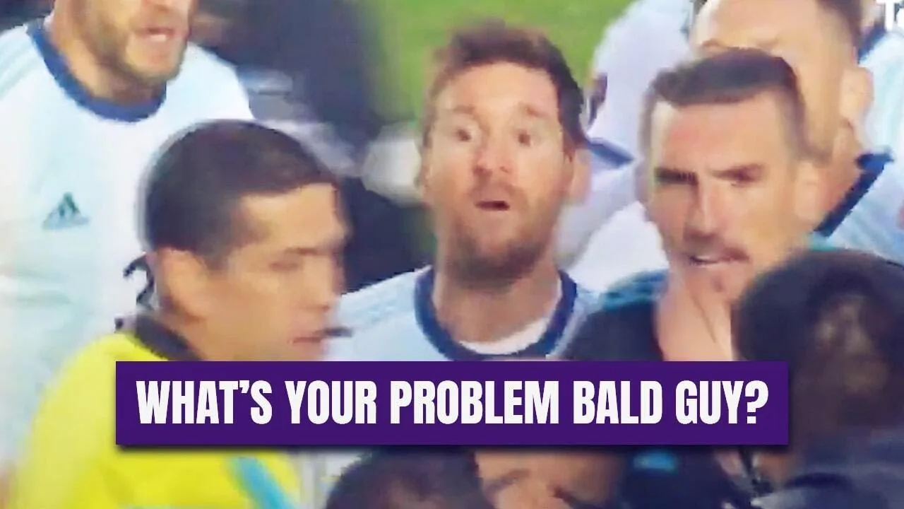 Why did Lionel Messi insult his opponent during Argentina vs