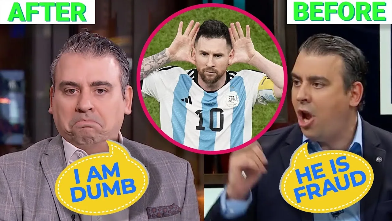 Lionel Messi’s Biggest HATER Apologies on Live TV