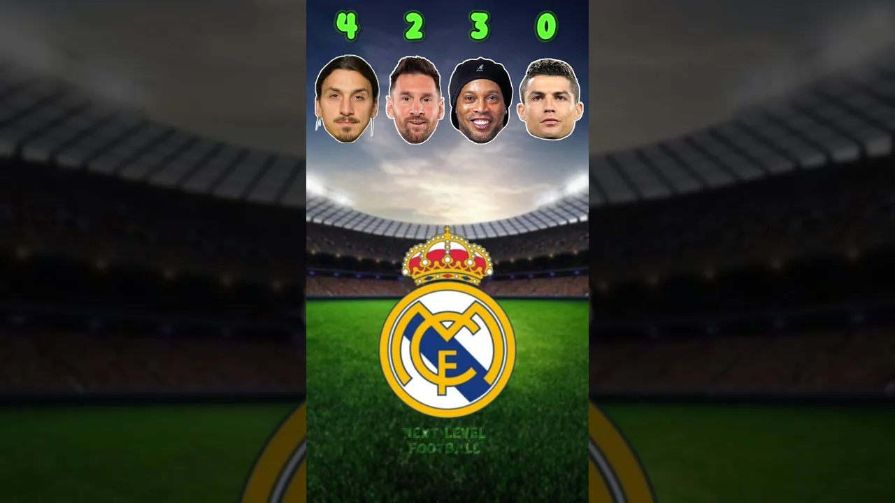 Ibrahimovic, Leo Messi, Ronaldinho, Cristiano Ronaldo 🤯🔥 #youtubeshorts #youtube #football