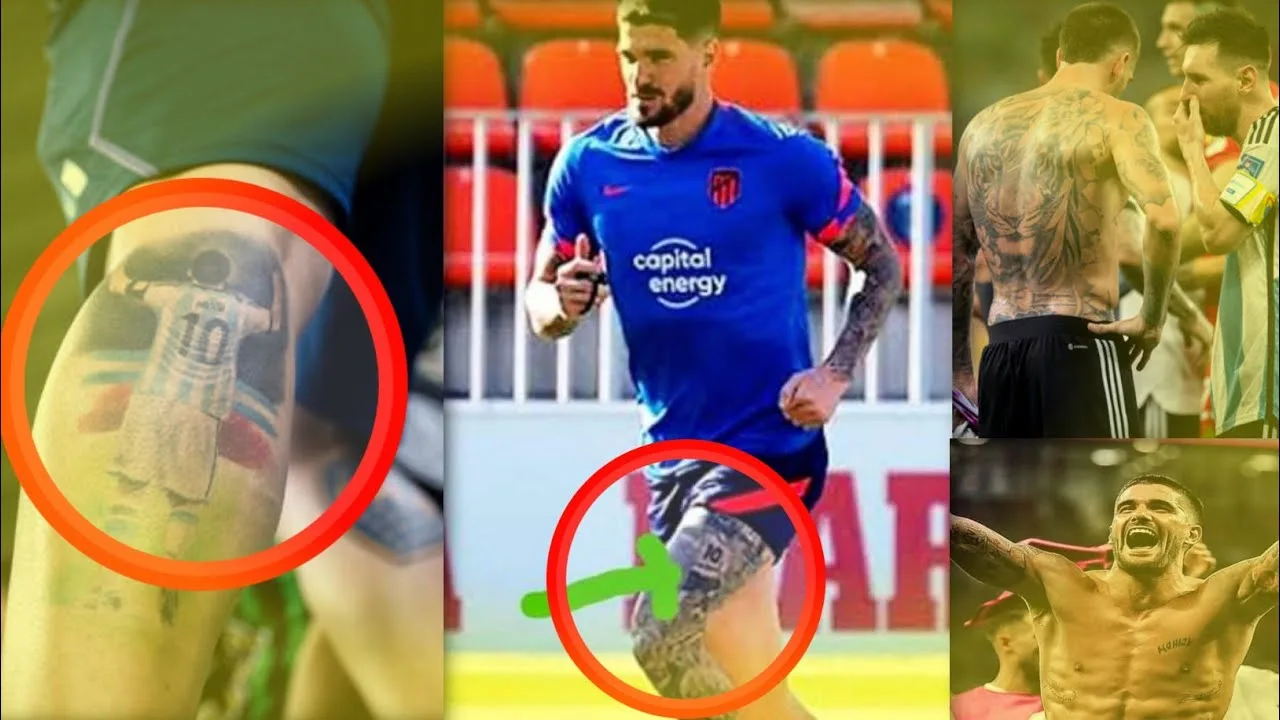Leo Messi Has Tattoo Of Rodrigo De Paul On His Left Leg |