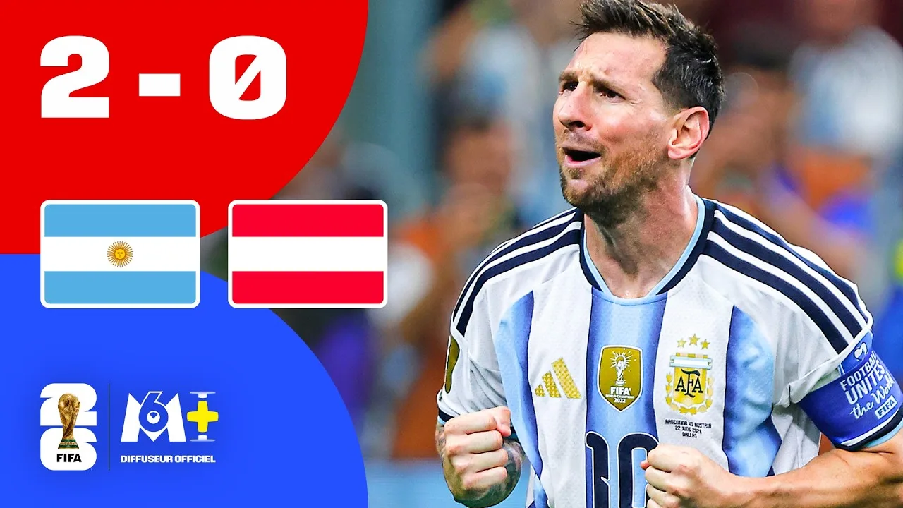 Coupe du monde 2026 : L’Argentine DOMINE l’Autriche, Messi fait tomber un PRESTIGIEUX record