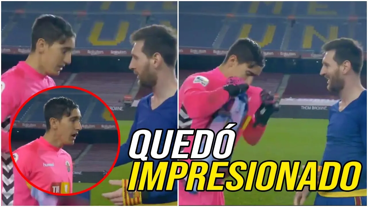 LIONEL MESSI LE PIDIÓ LA CAMISETA AL ARQUERO DEL ELCHE Y LO