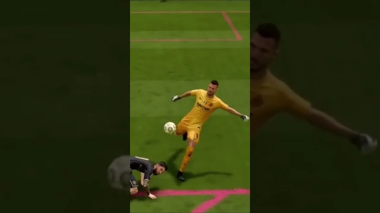 Goalie kicks Leo Messi in the face #shorts