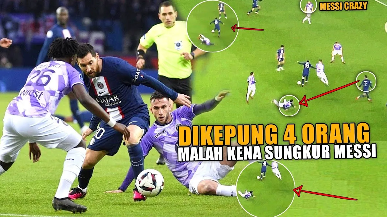 « Messi vs 5 bek Toulouse » lihatlah saat Leo messi bermain