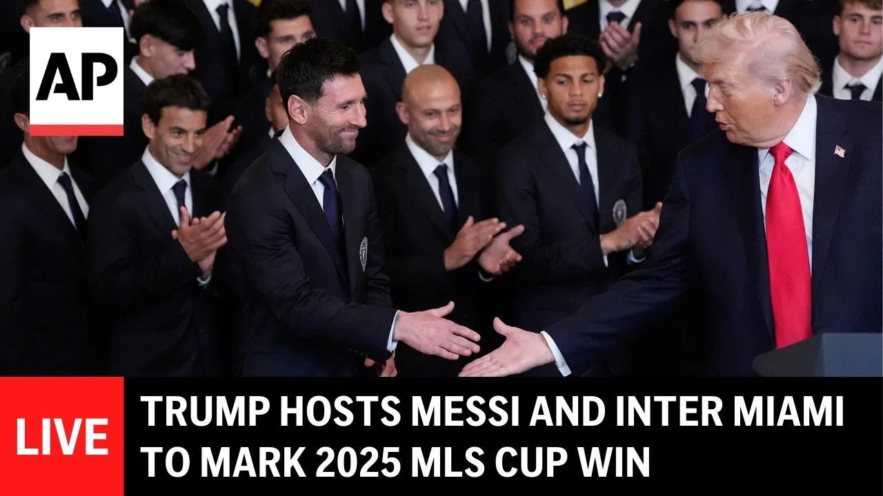 EN DIRECT : Trump accueille Messi et l’Inter Miami pour marquer la victoire en Coupe MLS 2025