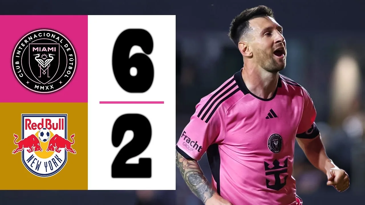 LIONEL MESSI CRÉE L’HISTOIRE AUX ÉTATS-UNIS | Inter Miami contre les Red Bulls de New York 6-2 | Faits saillants et objectifs 2024