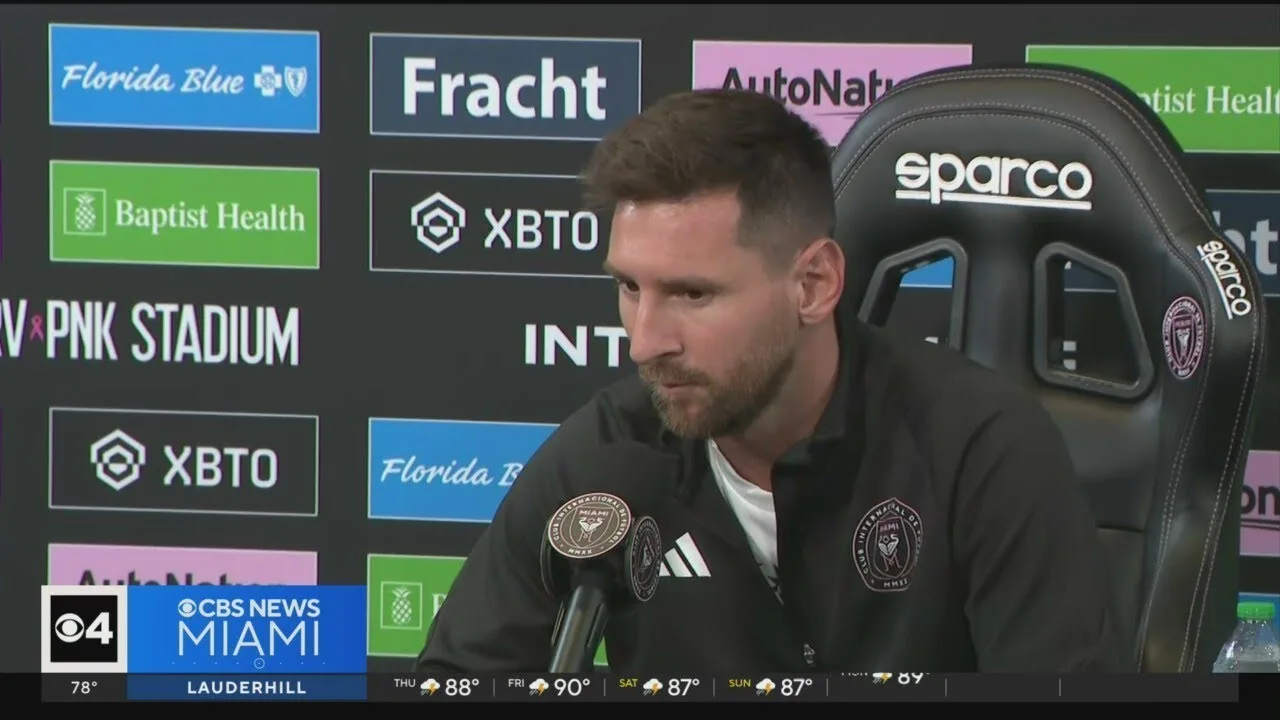 Lionel Messi holds first press conference since joining
