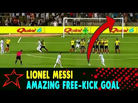 Lionel Messi Amazing Free-kick Goal – Argentina vs Colombia