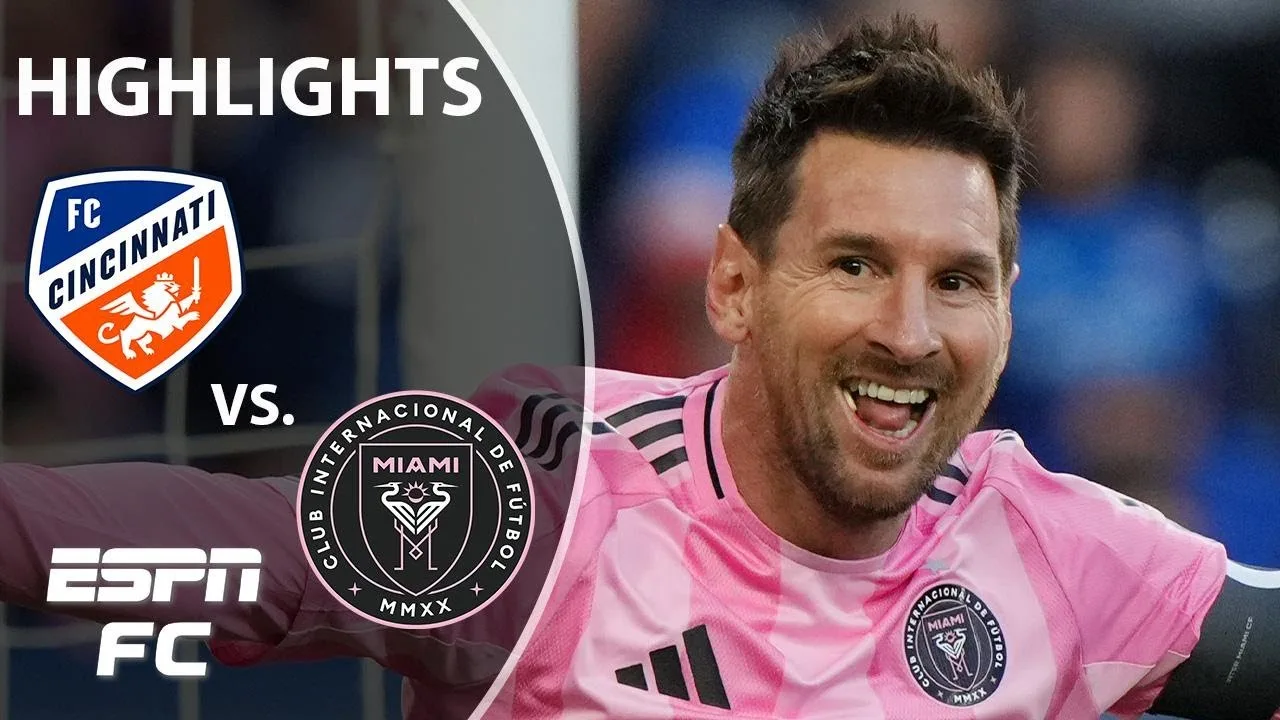TRICK DU HAT DE LIONEL MESSI 😱🤯 FC Cincinnati contre Inter Miami | Faits saillants de la MLS | ESPN FC