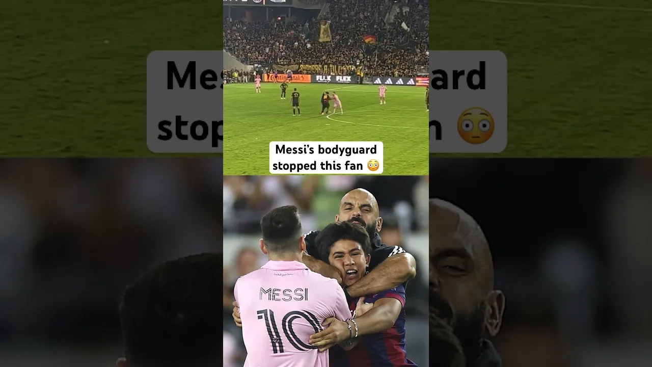 Lionel Messi’s bodyguard was on alert