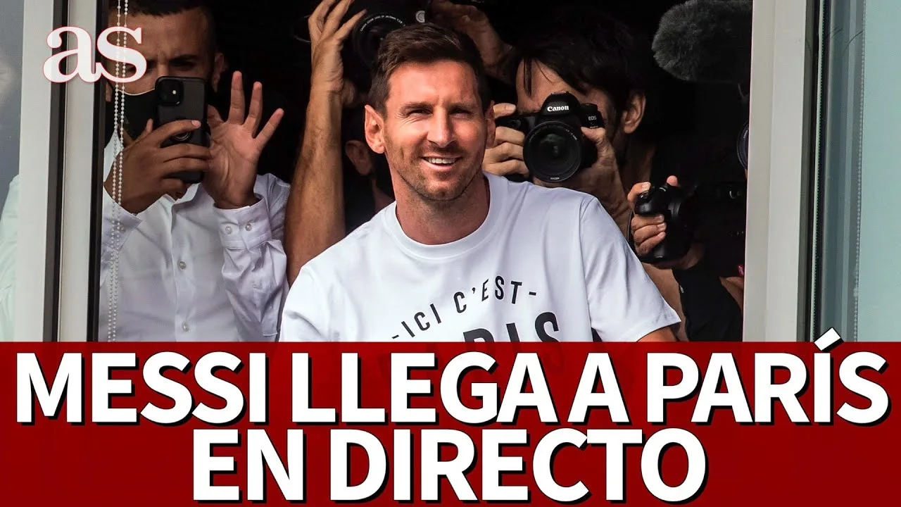 MESSI llega a PARÍS para fichar por el PSG EN DIRECTO |