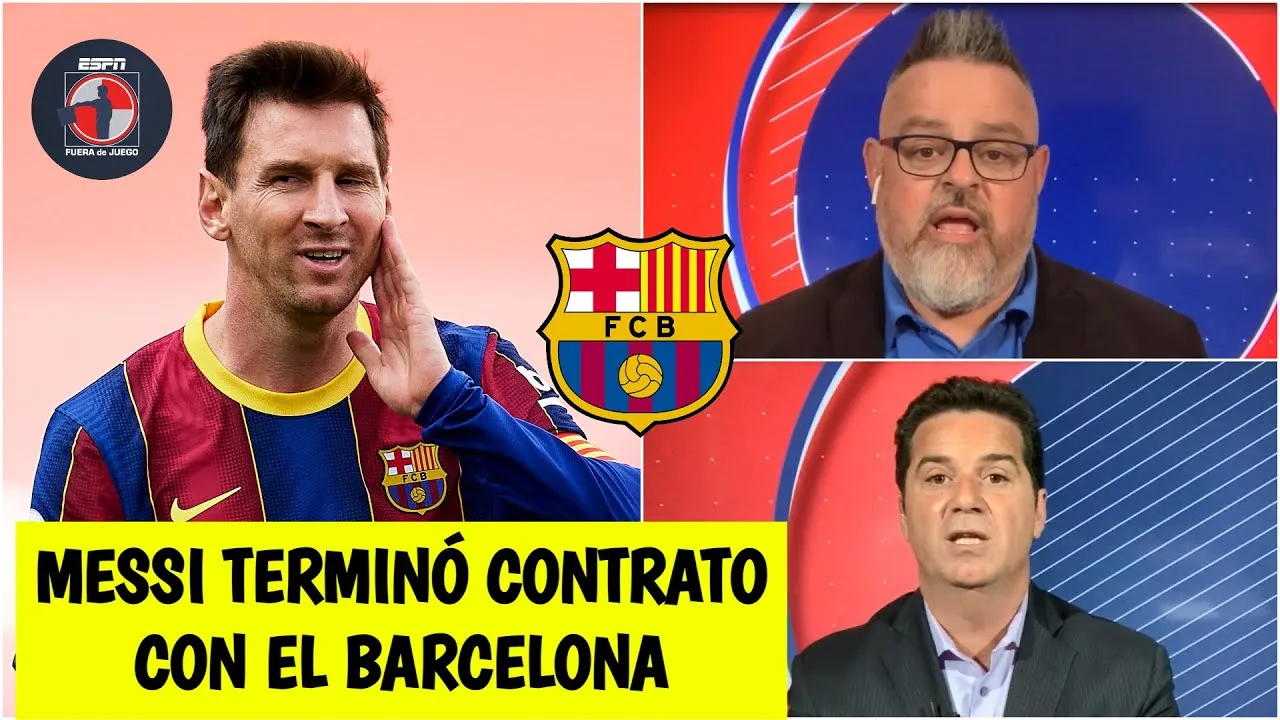 LA LIGA Messi es jugador libre. Terminó su contrato con el