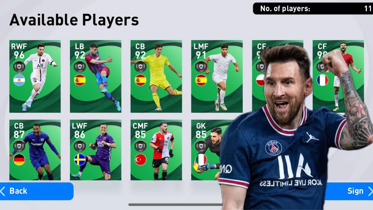 Can I get featured Leo Messi in PES 2021 Mobile…?