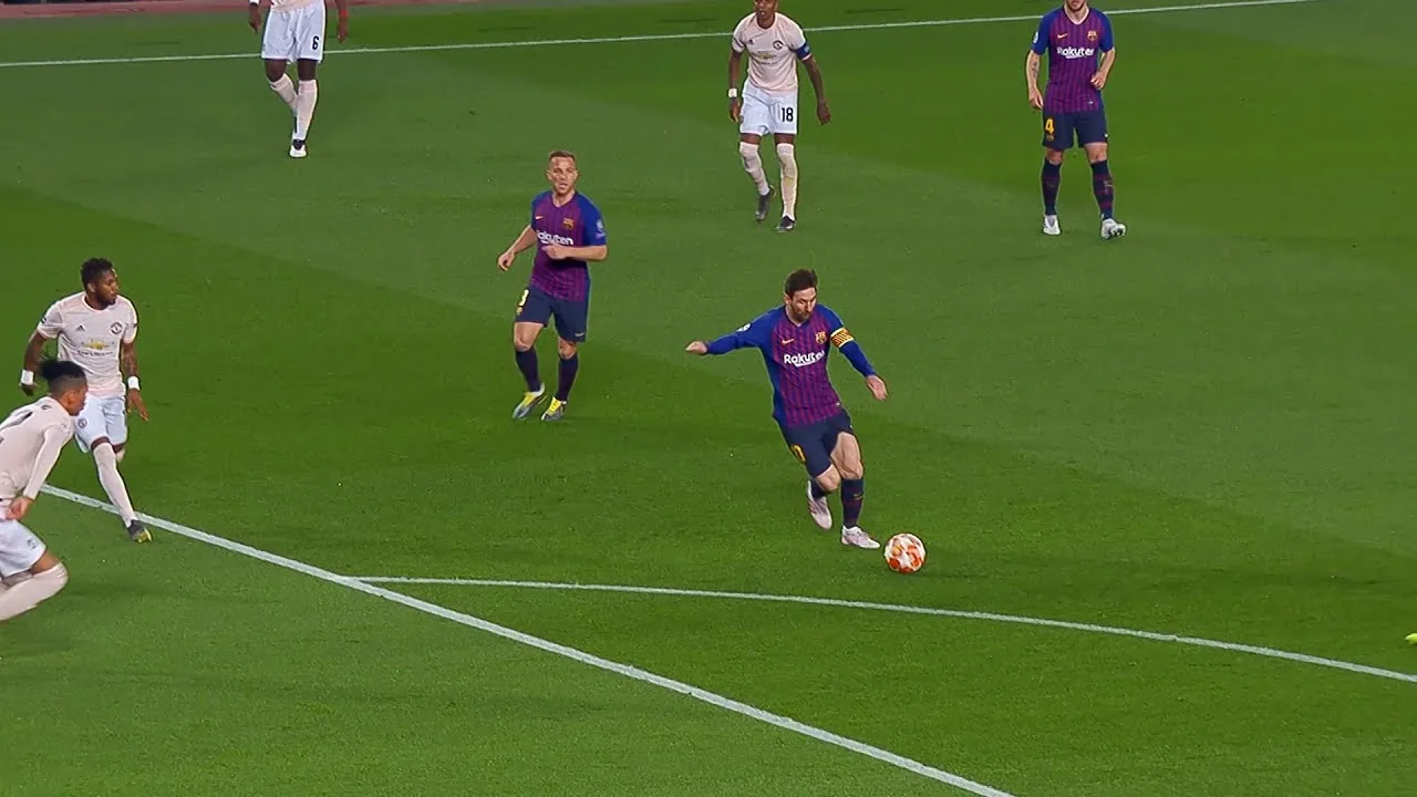 Lionel Messi vs Manchester United (16/04/2019)