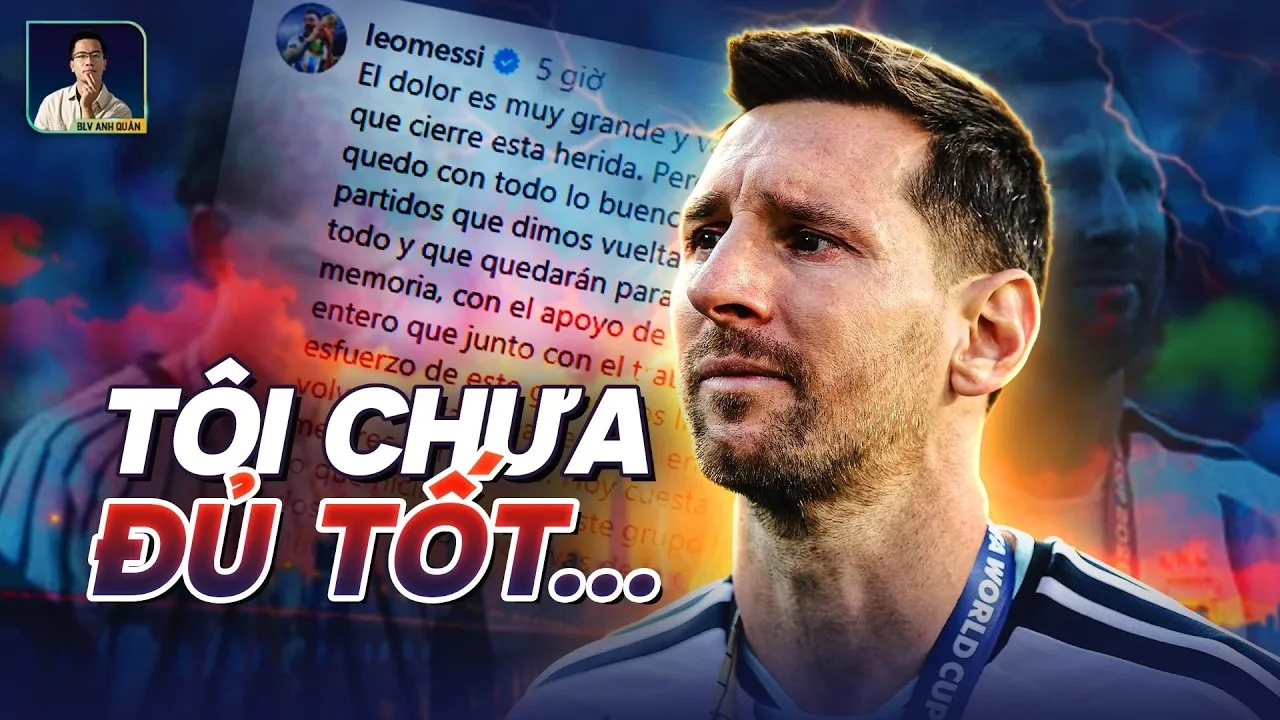 LES MOTS DE MESSI APRÈS QUITTER LA COUPE DU MONDE : JE NE SUIS PAS ASSEZ BON POUR AIDER L’ÉQUIPE À GAGNER