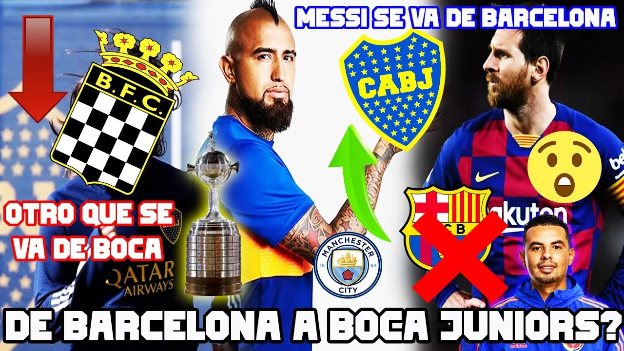 ARTURO VIDAL buscado por BOCA JUNIORS + LIONEL MESSI se fué