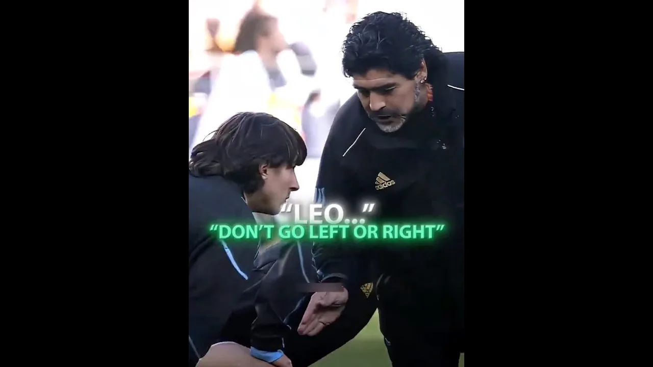 Diego Maradona’s advice to Leo Messi🥺❤️🐐🇦🇷
