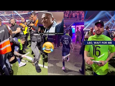 The Way Lionel Messi Dribbled Past Photographers in his
