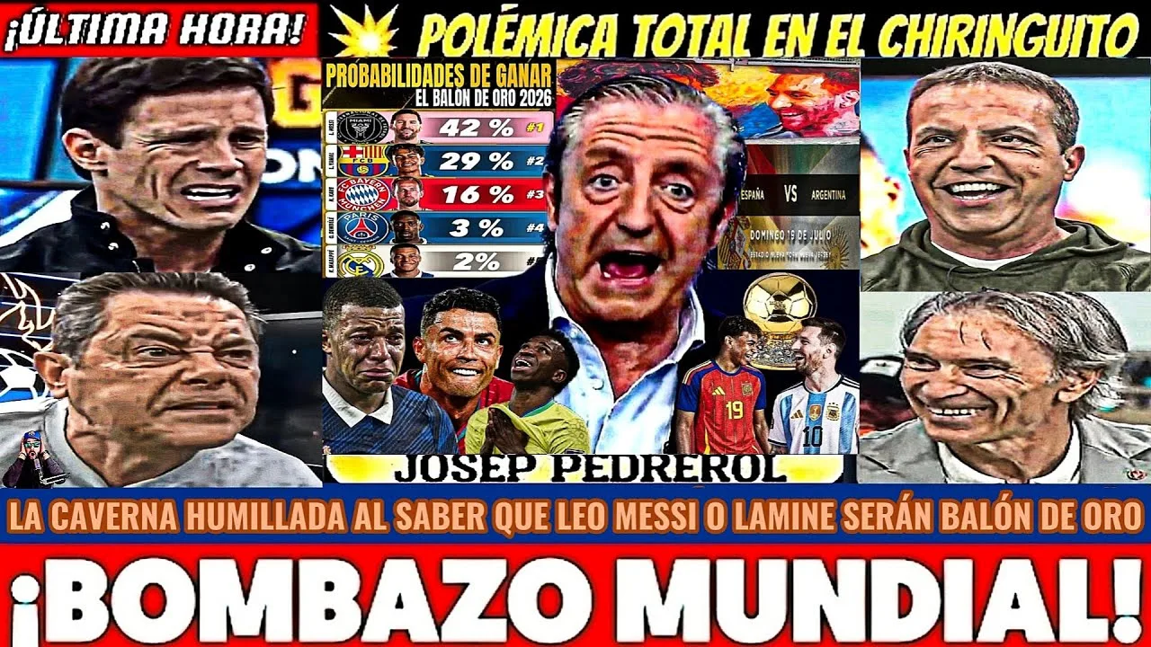 🚨BRUTALE ! MADRIDIMO PLEURE LA FINALE DE LEO MESSI AVEC LAMINE ET MBAPPÉ COULÉS – EL CHIRINGUITO HOY
