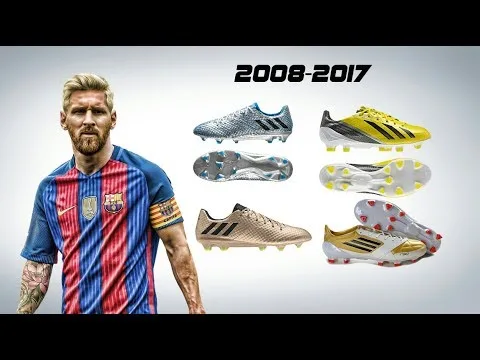 L'evoluzione delle scarpe da calcio di lionel messi dal