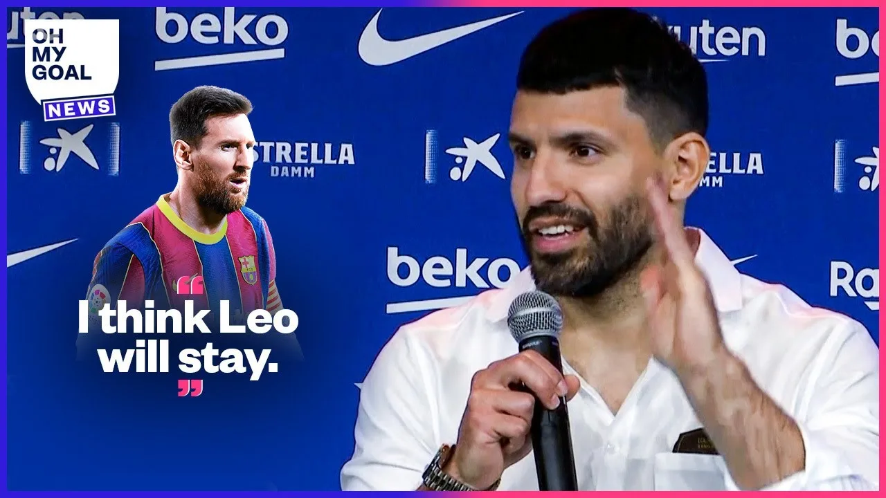 Sergio Agüero drops a big hint about Lionel Messi's