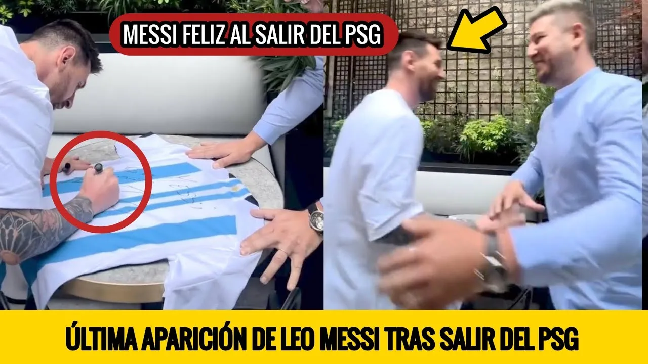 ÚLTIMA APARICIÓN DE LEO MESSI DESPUÉS DE SALIR DEL PSG