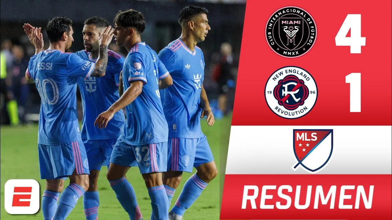 MAGIC de MESSI et DOUBLE de JORDI ALBA dans INTER MIAMI vs New England Revolution | MLS