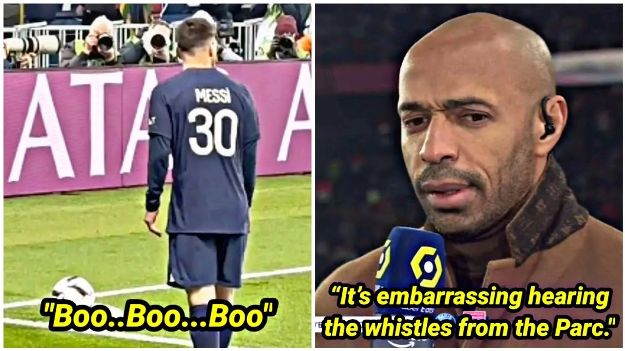 Thierry Henry’s reaction when Lionel Messi is booed and