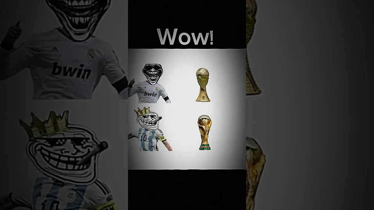 Ronaldo 🇵🇹 vs Messi 🇦🇷 in the trophies 🏆🌎🔥 #shorts #messi #ronaldo