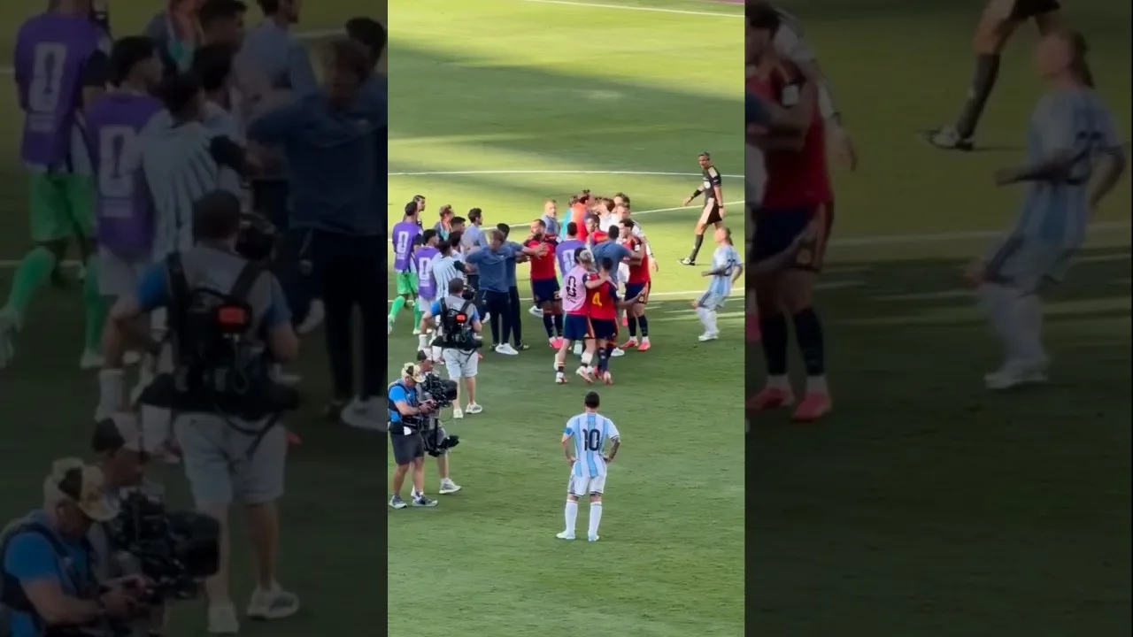 💀La reacción de Messi después del partido. #mundial #leomessi #argentina #españa