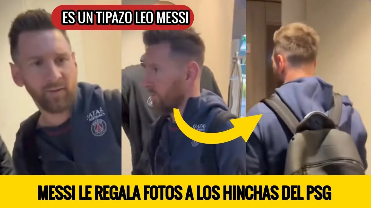 EL INCREÍBLE GESTO DE LEO MESSI CON TODOS LOS HINCHA DEL PSG