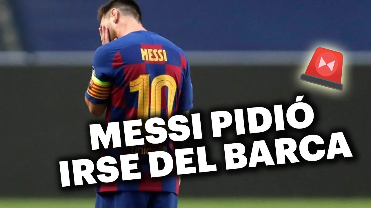 ¡LIONEL MESSI COMUNICÓ QUE SE VA DEL BARCELONA!