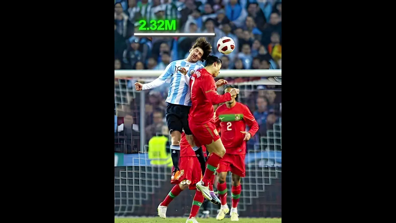 Hauteur de saut de Messi contre Ronaldo🤯☠️