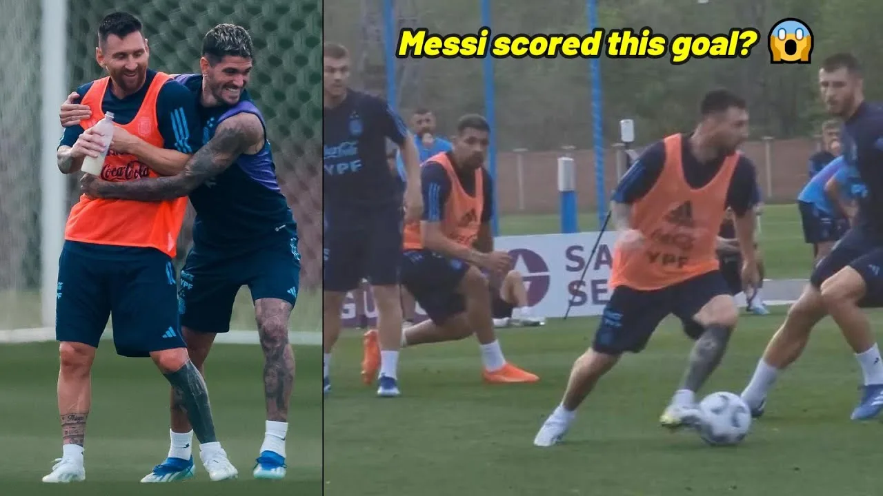 De Paul’s reaction to Messi’s incredible goal in Argentina