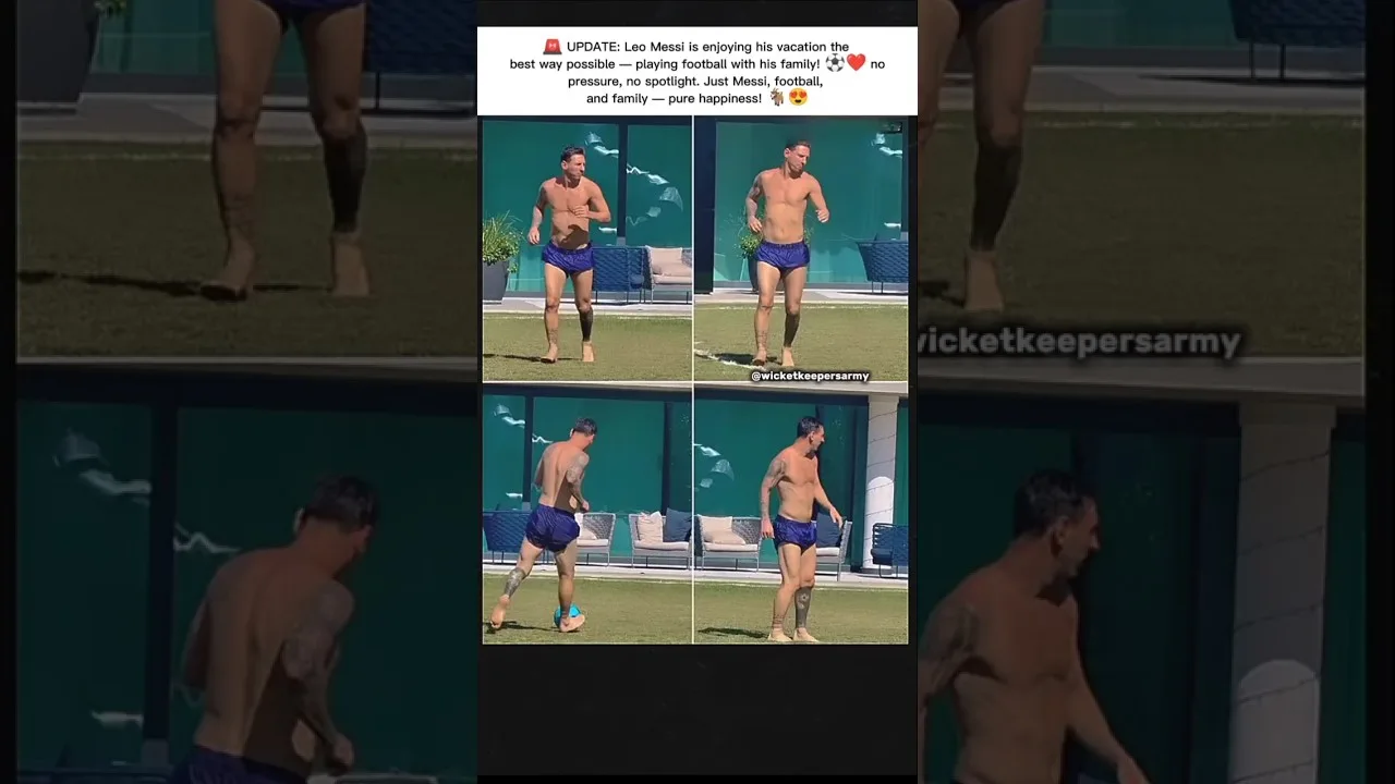 🚨 MISE À JOUR : Leo Messi profite de purs moments de football en famille en vacances 🐐⚽ | Pas de pression, juste de l’amour
